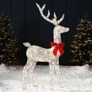 Lighted 2D Christmas Buck Outdoor Decor w/ 105 LED Lights - 5ft 