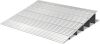  5" Rise Adjustable Aluminum Alloy Mobility Entry Ramp, 700LBS Weight Capacity, 34”L x 27”W x 5”H Silver 