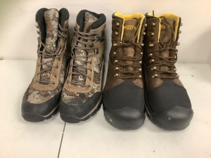 Lot of (2) Mens Boots, Size 12EE, 10.5, E-Comm Return