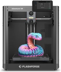 FLASHFORGE Adventurer 5M 3D Printer with Fully Auto Leveling