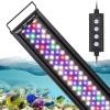 hygger 22W 24/7 Lighting Aquarium LED Light, Sunrise-Daylight-Moonlight Mode and DIY Mode, Adjustable Timer Adjustable Brightness Fish Tank Light with Extendable Bracket 7 Colors for Planted Tank