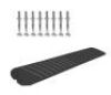 &nbsp;VEVOR 47.2 in. x 16.1 in. x 2.6 in. Speed Bump 1-Channel Cable Protectors Rubber Driveway Ramps, 2-Pack