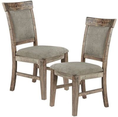 INK+IVY Oliver Natural/Grey Dining Chair Set of 2