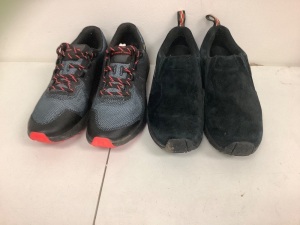 Lot of (2) Mens Shoes, Merrell 11, Under Armour 10.5, E-Comm Return, Sold as is