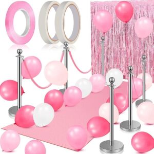  Beeveer 76 Pcs Pink Party Decoration Kit