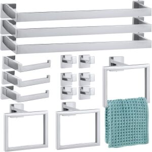 Gisafai Bathroom Hardware Accessories Set, 15 pc 