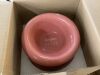 Lot of (8) Soufflé Pet Bowls, Rose Pink - 3