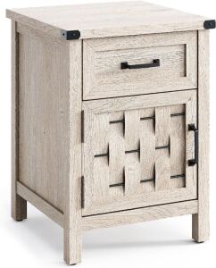 LINSY HOME Farmhouse End Table