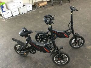 Lot of (2) Pexmor Electric Bikes - 1 Works, 1 Missing Power Switch