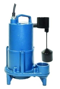 Barnes 110404 Model SEV412VFT Heavy-Duty Sewage Pump - Dual Ball Bearings, 1/2 HP Motor, 20 Foot Cord, 2-Inch Discharge - Compact, High-Efficiency for Residential and Light Commercial Use