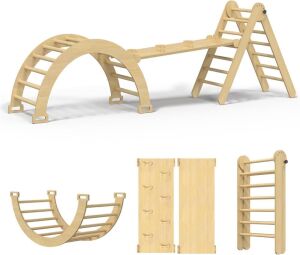 5 in 1 Pikler Triangle Climbing Set