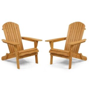 Wood Adirondack Chair, 2 Pack 