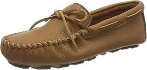 Minnetonka Men's Moosehide Driver Moccasin, Size 8 - Authenticity Unknown