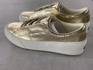 Keds Remi Embossed Leather Shoes, Champagne, Size 8.5 - Authenticity Unknown 