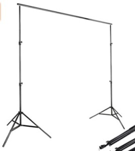 Kshioe Adjustable Backdrop Support System Stand, E-Commerce Return, Sold as is
