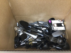 Box of Assorted Dinner Utensils 