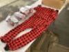 Lot of (5) Mens Buffalo Plaid One Piece Pajamas, XX-Large