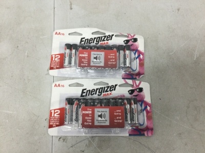 Set of 2 Energizer AA Batteries (32 Count)