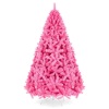 Pink Artificial Fir Christmas Tree w/ Foldable Stand 4.5ft