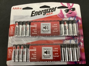 Set of 2 AAA Enegizer Max Battery Packs