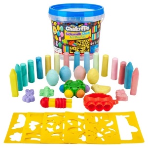 Lot of (2) New Creative Kids Premium Sidewalk Chalk Art Play Set Bucket Bundles.