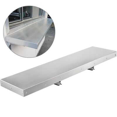 VEVOR Stainless Steel Drop Down Concession Shelf 48L x 12W Inch 