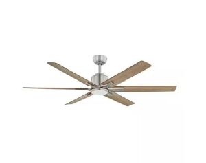 Home Decorators Collection Kensgrove II 60 in. Smart Indoor/Outdoor Brushed Nickel Ceiling Fan with Remote