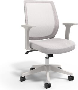 Union & Scale Essentials Mesh Back Fabric Task Chair, Gray