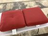 4-Piece CushionGuard Outdoor Lounge Chair Deep Seat Replacement Cushion Set in Red, 22 in. x 24 in. - 2