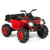 12V Kids Powered ATV Quad 4-Wheel Ride On Car w/ 2 Speeds, Spring Suspension, MP3, Storage - May Need New Battery