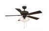 Hampton Bay Sinclair II 44 in. Indoor Oil Rubbed Bronze LED Ceiling Fan with Light