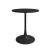 Jamesdar Kurv 24 in. Round Black Steel Bistro Table