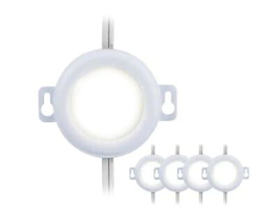 ULTRA PROGRADE EZ Link Linkable Plug-in LED White Puck Light with High/Low Switch, 5-Pack