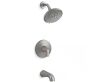 KOHLER Cursiva Single-Handle 3-Spray Tub and Shower Faucet 1.75 GPM in Vibrant Brushed Nickel