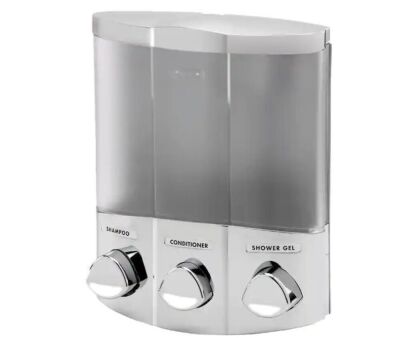 Better Living Trio 15 oz. Soap/Lotion/Antibacterial Dispenser in Satin Silver