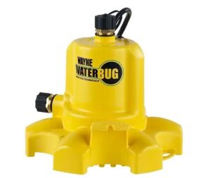 Wayne 1/6 HP WaterBUG Submersible Utility Pump with Multi-Flo Technology