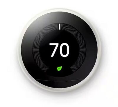 Google Nest Learning Thermostat - Smart Wi-Fi Thermostat - White