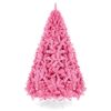 7.5' Pink Artificial Fir Christmas Tree w/ Foldable Stand