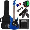 Beginner Electric Guitar Kit w/ Case, 10W Amp, Tremolo Bar - 39in