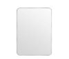 22 in. W x 30 in. H Silver Vanity Rectangle Wall Mirror Aluminum Alloy Frame 