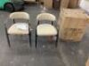 Acme Furniture&nbsp;Jaramillo Beige Fabric & Black Finish Side Chair, Set of 2 - 2