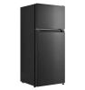 Vissani 4.5 cu. ft. 2-Door Mini Refrigerator in Black with Freezer - Small Dent in Back