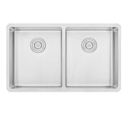 Undermount 16-Gauge Stainless Steel 32 in. x 19 in. x 10 in. 50/50 Double Bowl Kitchen Sink 