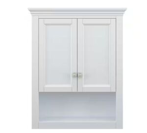 Home Decorators Collection Lamport 26 in. W x 8 in. D x 32 in. H Bathroom Storage Wall Cabinet in White