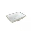 Glacier Bay 22 in. Ceramic Rectangular Undermount Bathroom Sink in White with Overflow Drain