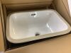 Glacier Bay 22 in. Ceramic Rectangular Undermount Bathroom Sink in White with Overflow Drain - 2