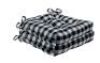 ACHIM&nbsp;Buffalo Check Black/White Checkered Tufted Seat Cushion Chair Pad, Set of 2