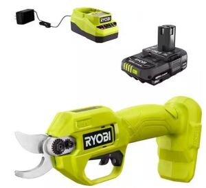 RYOBI ONE+ 18V Cordless Pruner with 2.0 Ah Battery and Charger