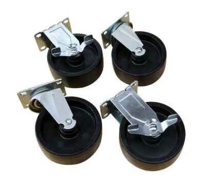 Lot of (2) Husky 5" x 2" Casters, 4 Pack