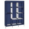  71" Portable Clothes Storage Wardrobe, Navy Blue 